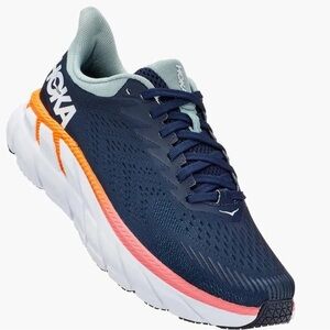 HOKA ONE ONE Women's Clifton Running Shoe in Black Iris/Blue Haze